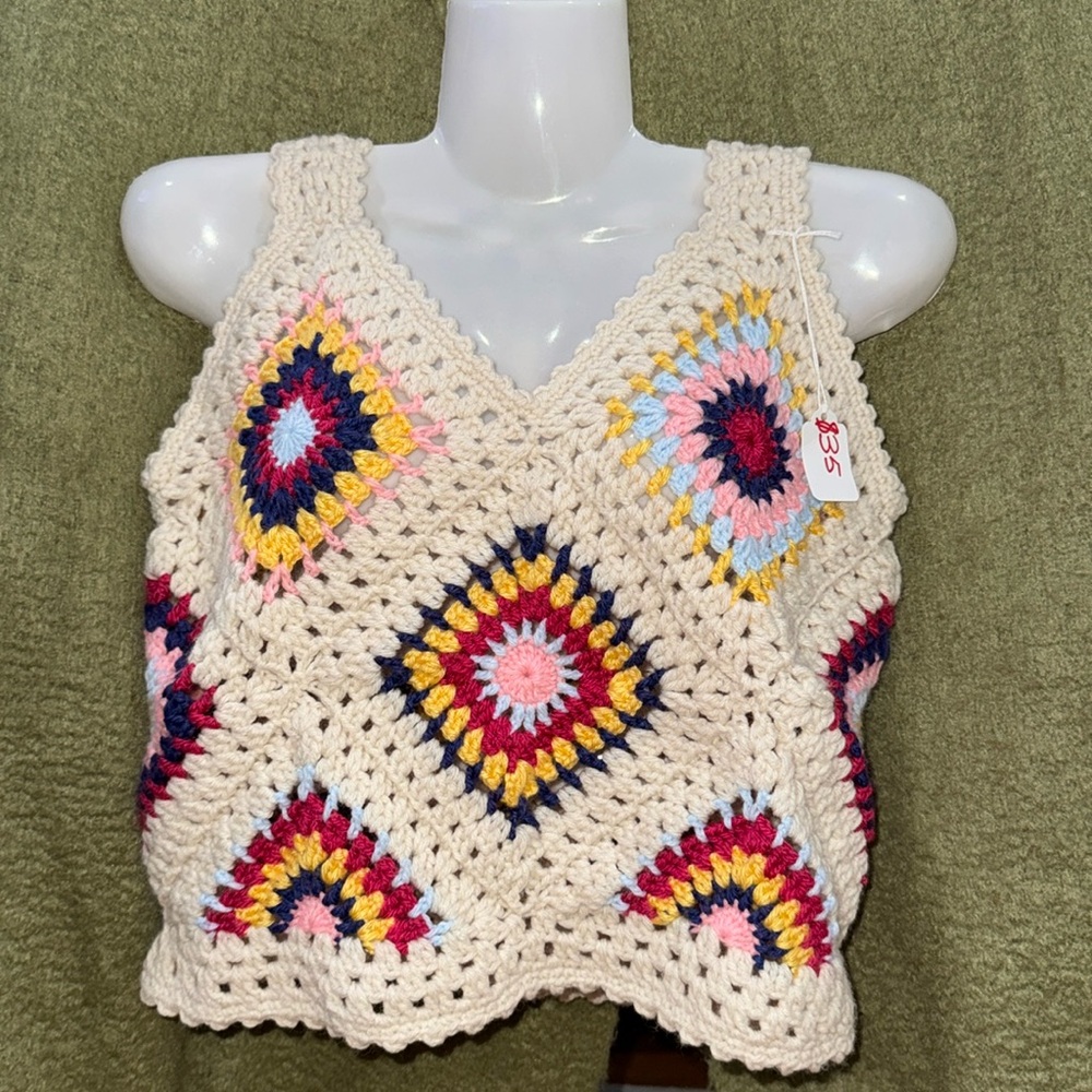 Handmade Crochet Top S/M size